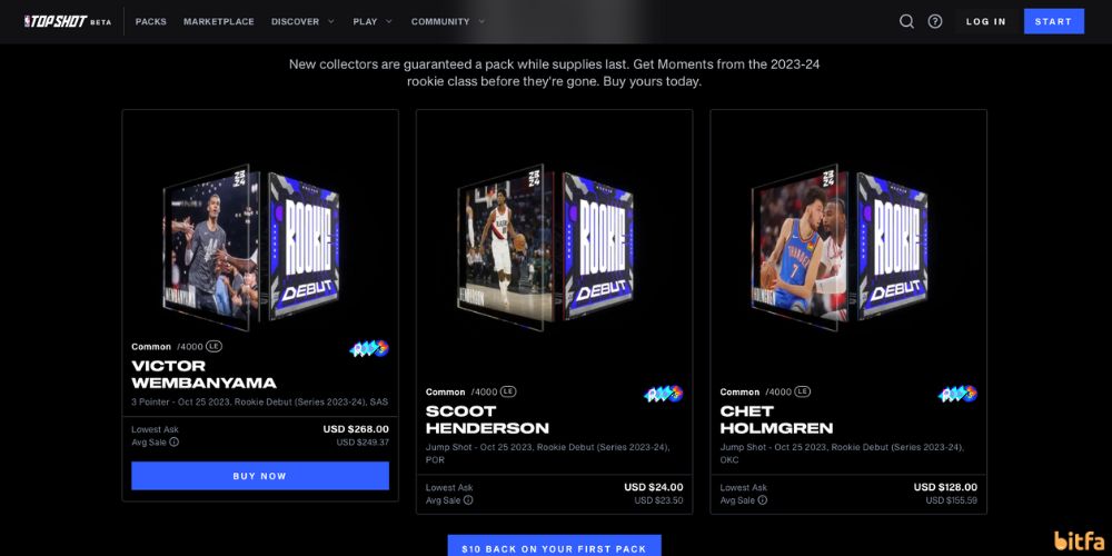 NBA Top Shot سایت NFT